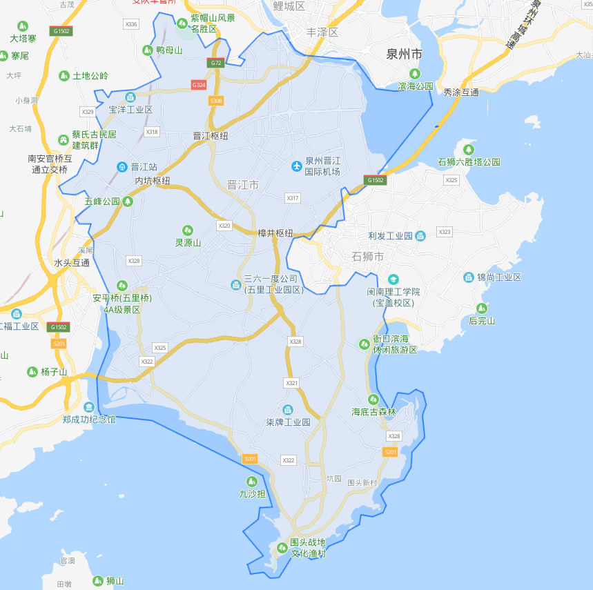 晋江地图